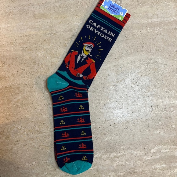 NWT Groovy Things Men's Crew Sock - Picture 1 of 2